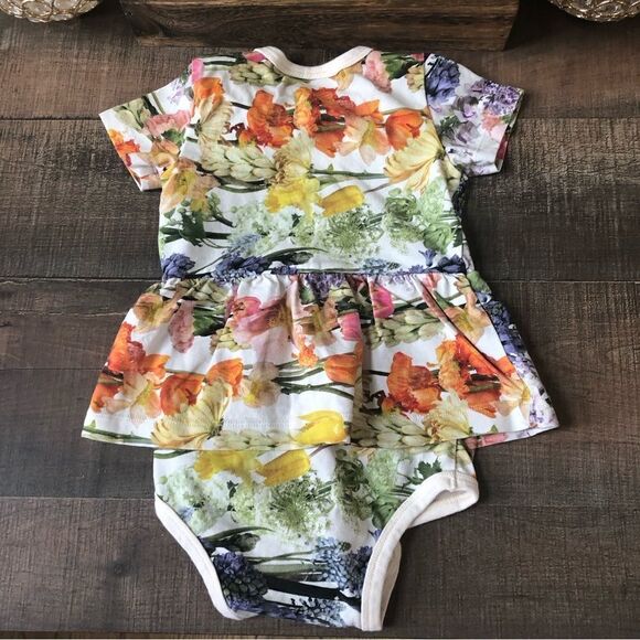 Molo Frannie Floral-Print Skirted Bodysuit - Picture 3 of 4